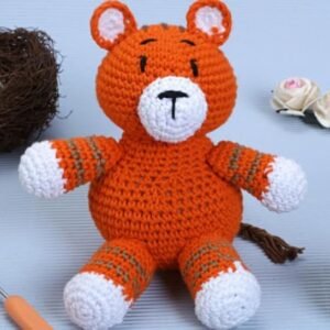 Handmade, Tiger, Amigurumi/Crochet Toy for Kids, Baby, Teens - 100% Cotton Yarn